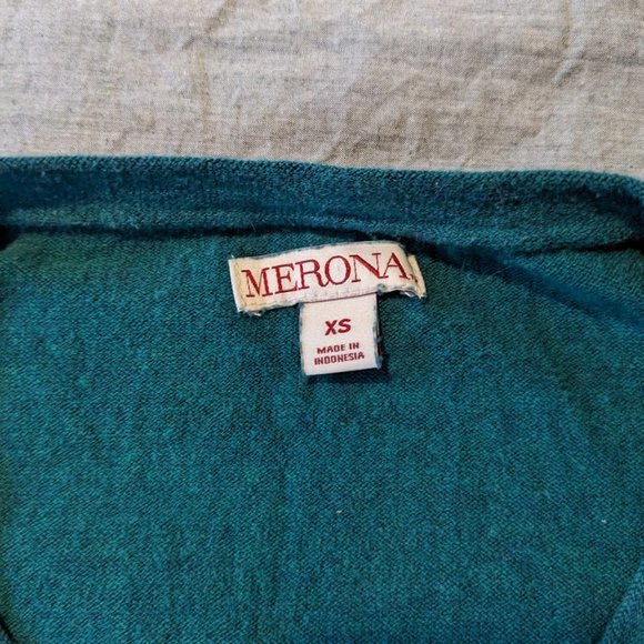Merona Teal Button Down Cardigan XS - Picture 3 of 4